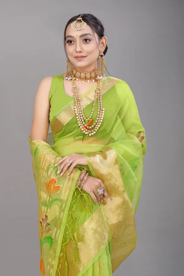 LIGHT_GREEN_WOVEN_WORK_ORGANZA_SAREE